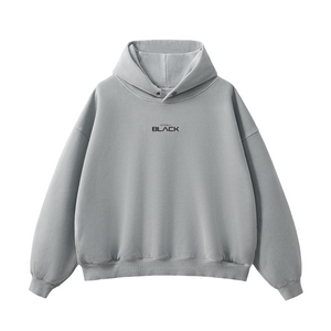 Actively Black Logo Vintage Washed Fleece Hoodie