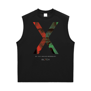 Malcolm X | Actively Black Sleeveless Shirt
