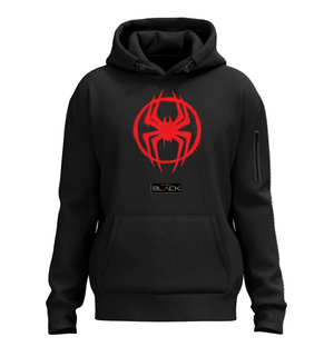 Miles Morales x Actively Black Logo Hoodie