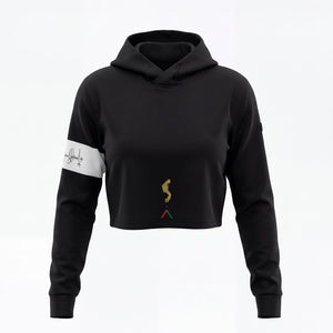 Michael Jackson x Actively Black Moonwalker Crop Hoodie