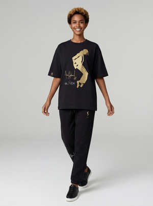 Michael Jackson x Actively Black Toe Stand Shirt