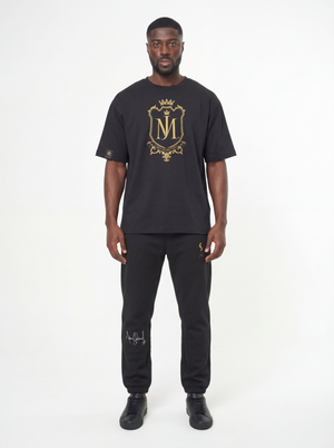 Michael Jackson x Actively Black Crest Shirt