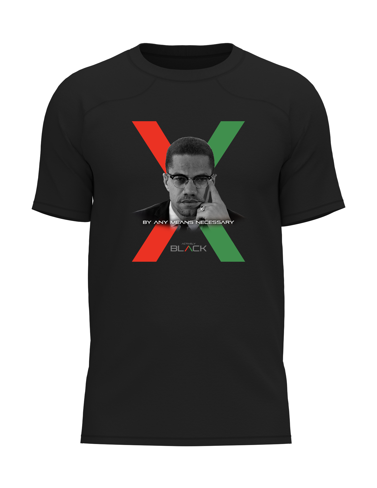 Malcolm X Actively Black Performance Shirt