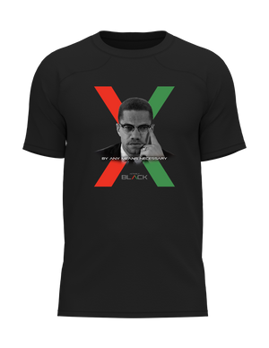 Malcolm X Actively Black "By Any Means" Performance Shirt