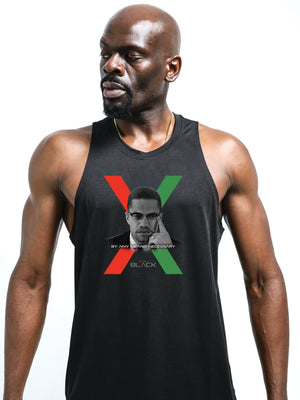 Men's Malcolm X Actively Black "By Any Means" Performance Tank