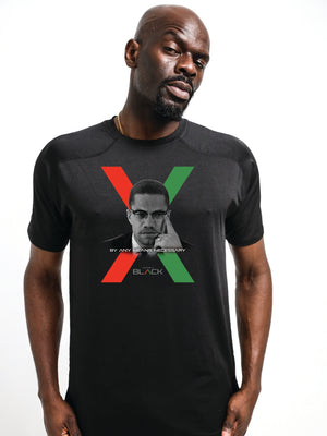 Malcolm X Actively Black "By Any Means" Performance Shirt