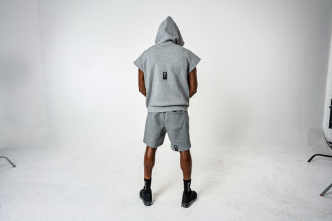 Men's Ali x Actively Black Cap Sleeve Hoodie