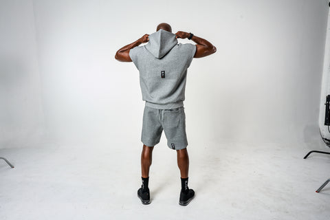 Men's Ali x Actively Black Cap Sleeve Hoodie