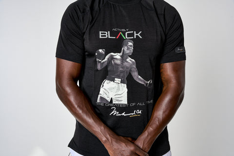 Unisex Ali x Actively Black G.O.A.T. Shirt