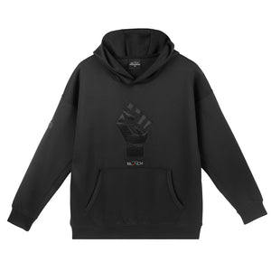 Unisex Black Fist Performance Tech Hoodie
