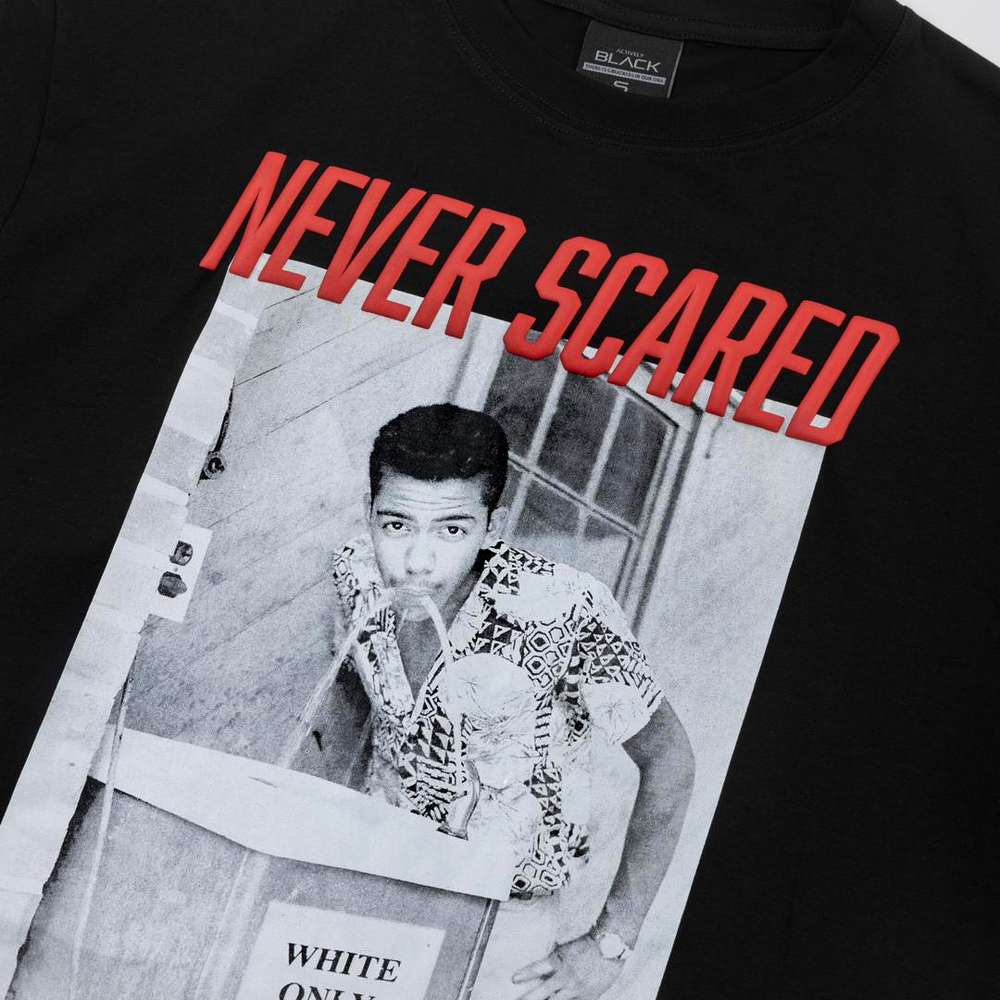 Cecil Williams x Actively Black NEVER SCARED Shirt