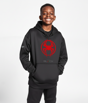 Miles Morales x Actively Black Logo Hoodie