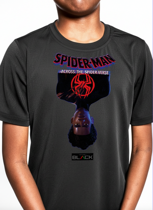 Miles Morales x Actively Black Upside Down Shirt