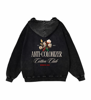 Actively Black Cotton Anti-Colonizer Hoodie