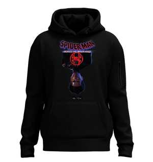 Miles Morales x Actively Black Upside Down Hoodie