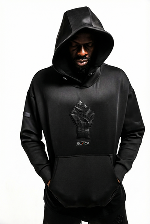 Unisex Black Fist Performance Tech Hoodie
