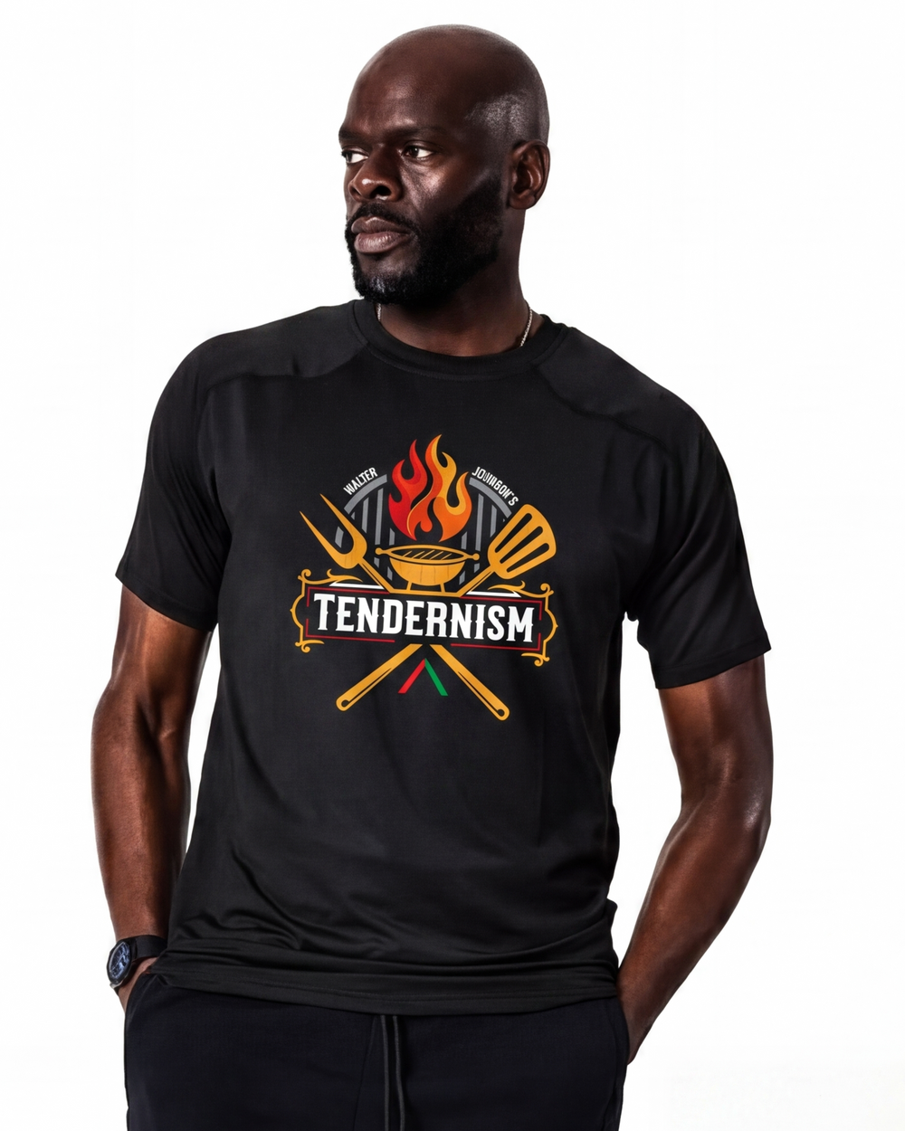 Tendernism x Actively Black Statement Performance Shirt