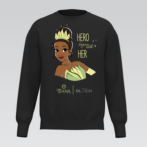 Kids Princess Tiana Hero Performance Tech Crewneck