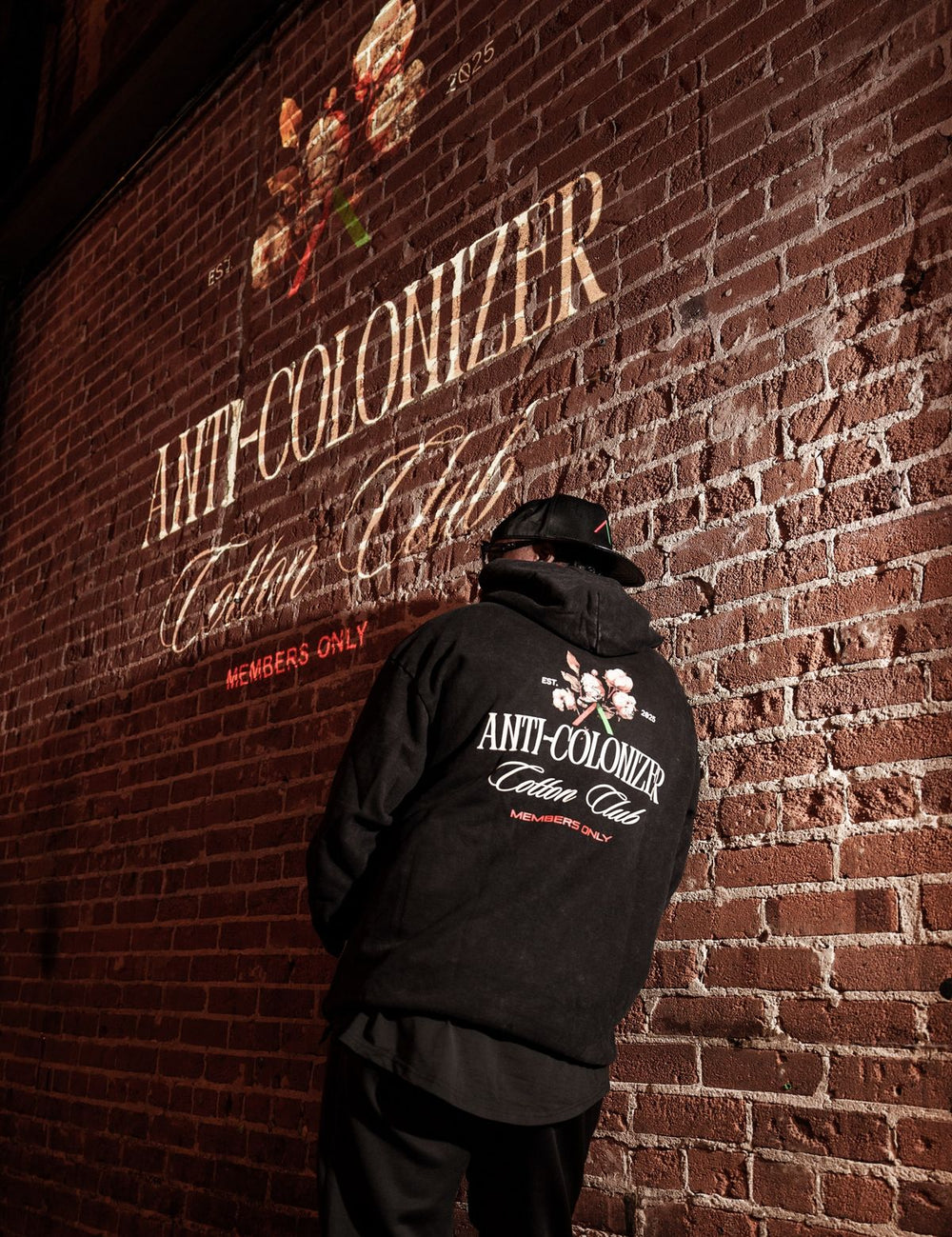 Anti-Colonizer Cotton Club hoodie, members only