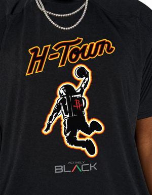Houston Rockets x Actively Black Limited Collab Shirt