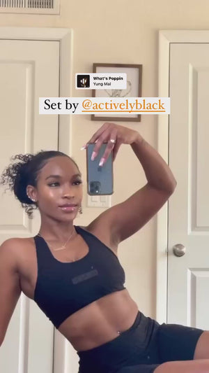 Women's Black Zebra Luxe Bra