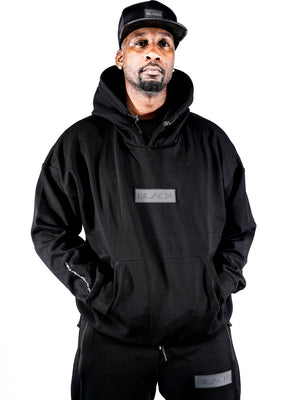 Men's Rubber Patch Fleece Hoodie