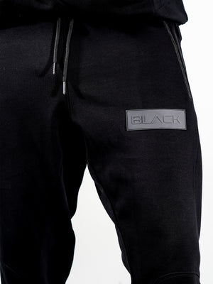 Men's Rubber Patch Fleece Joggers by Actively Black, view 2