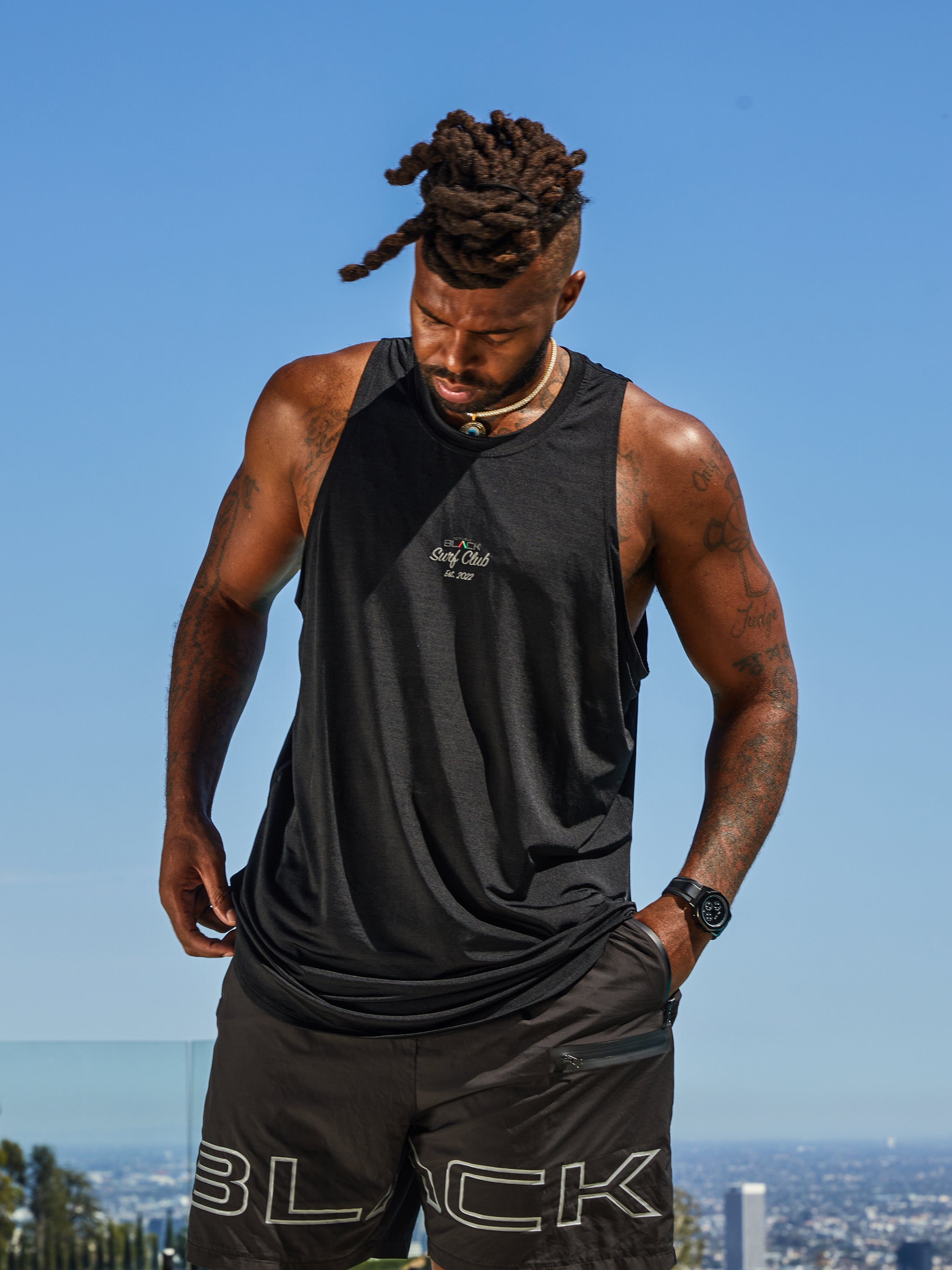 Actively Black Surf Club Tank