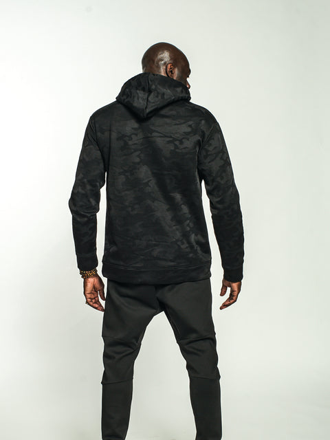 Black Camo Luxe Pullover Hoodie