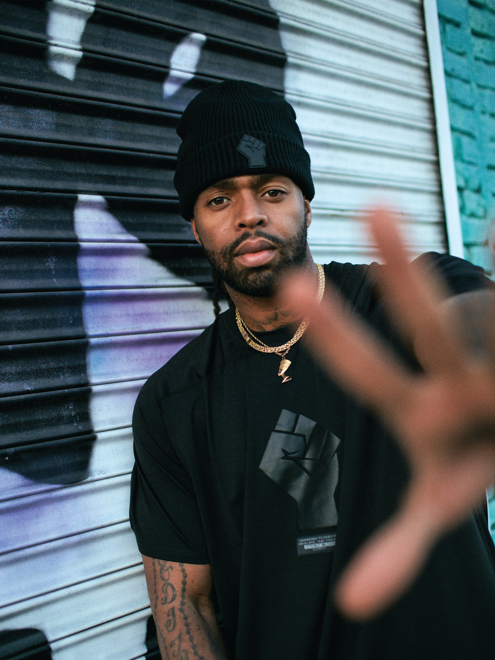 Black Fist Beanie