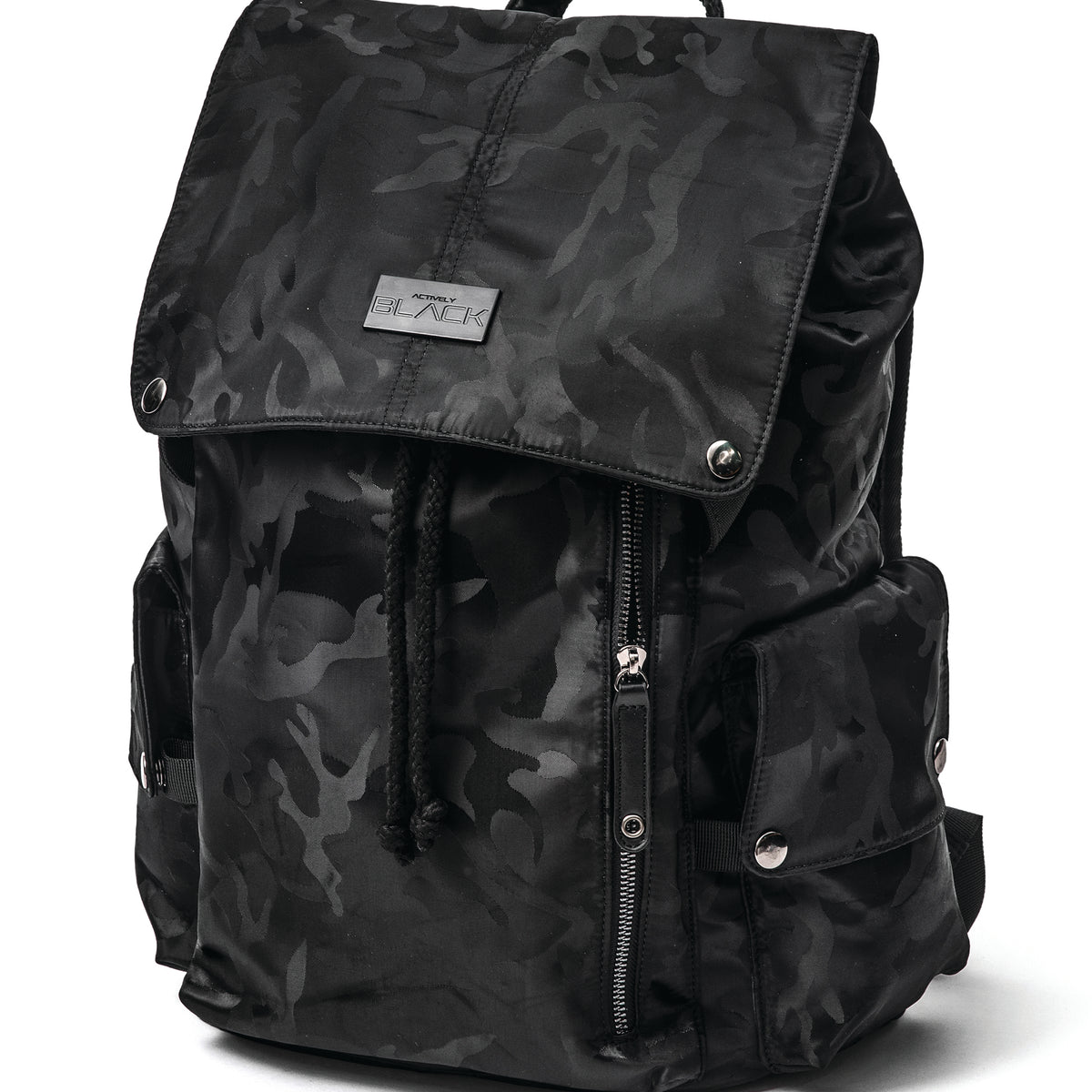 Luxe Black Camo Backpack