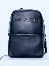 Actively Black Embossed Logo Backpack