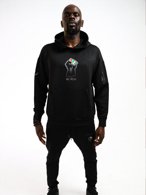 Unisex John Carlos x Actively Black Performance Hoodie