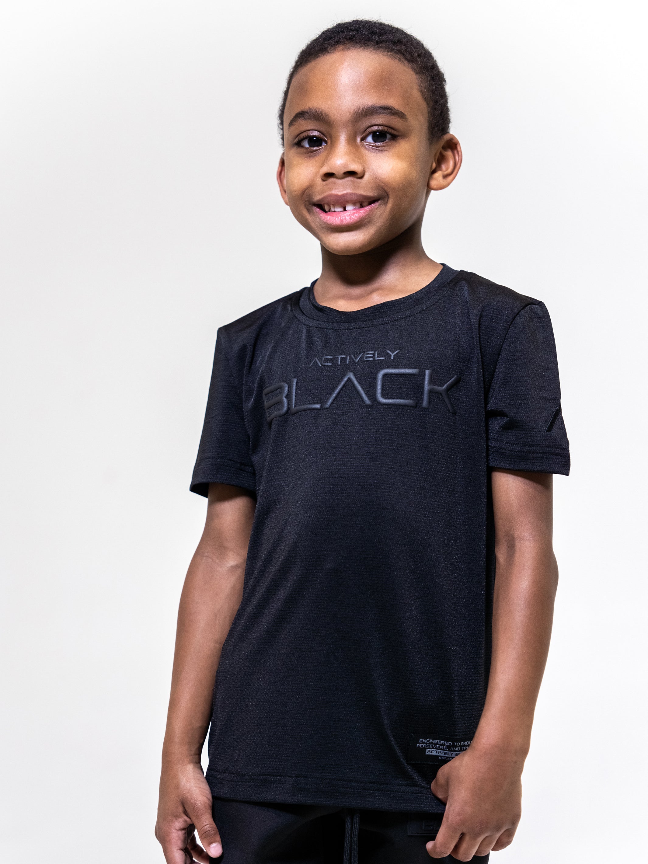 Kids Actively Black Performance Shirt
