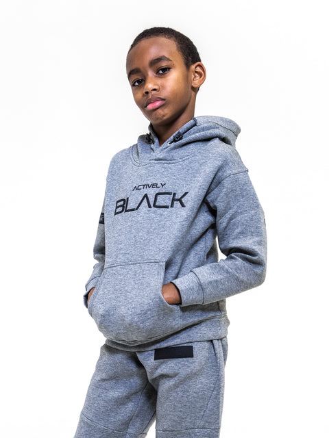 Kids Actively Black Performance Tech Hoodie