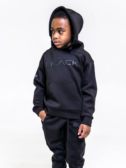 Kids Actively Black Performance Tech Hoodie