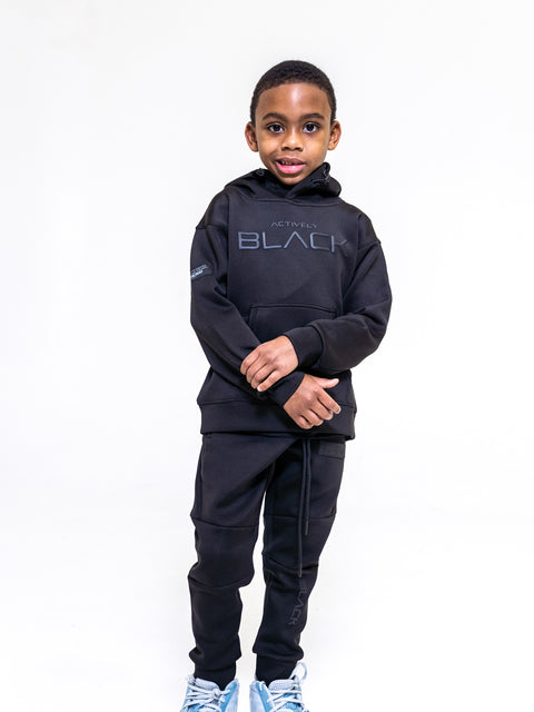 Kids Actively Black Performance Tech Joggers