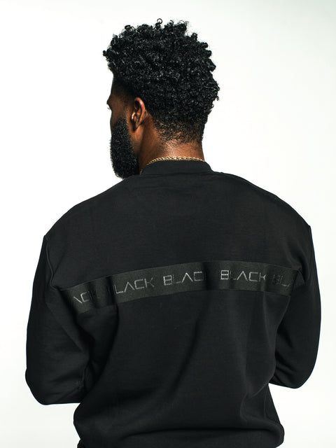 Men's Black Band Luxe Crewneck