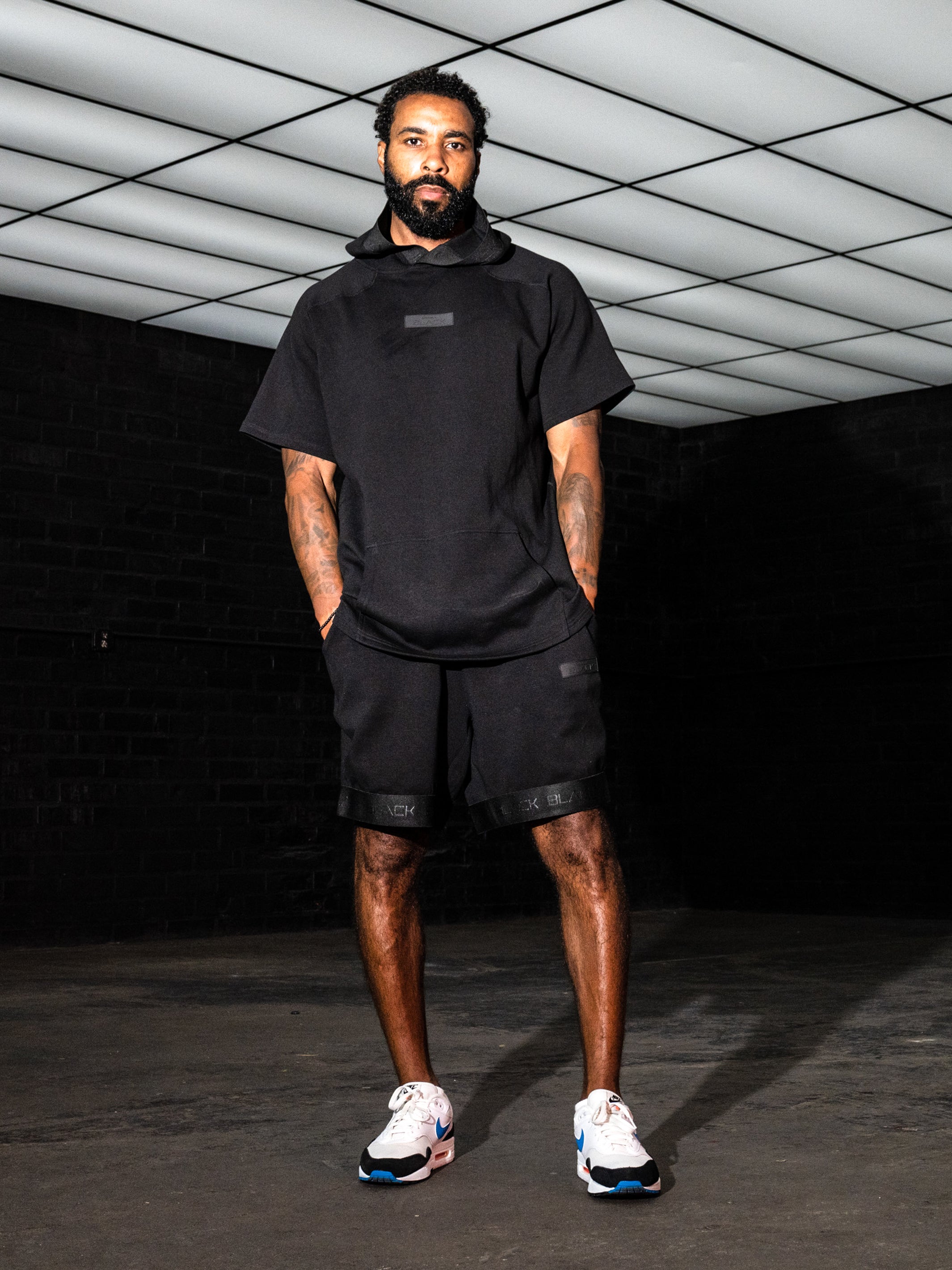 Men's Black Band Luxe Shorts