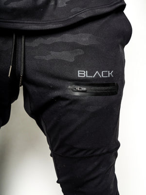 Men's Black Camo Performance Joggers