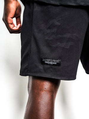 Men's Black Camo Performance Shorts