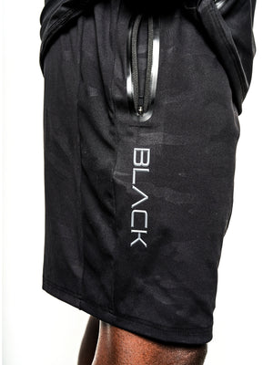 Men's Black Camo Performance Shorts