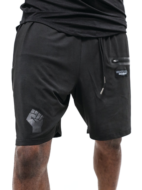 Men's Black Fist Performance Shorts