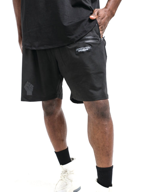 Men's Black Fist Performance Shorts