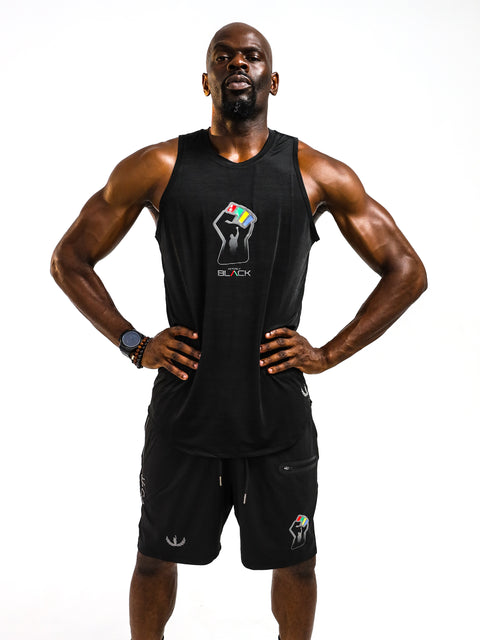 Men's John Carlos x Actively Black Performance Tank