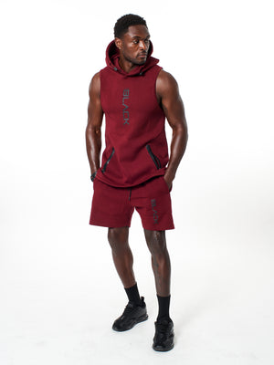 Men's Performance Tech Color Sleeveless Hoodie