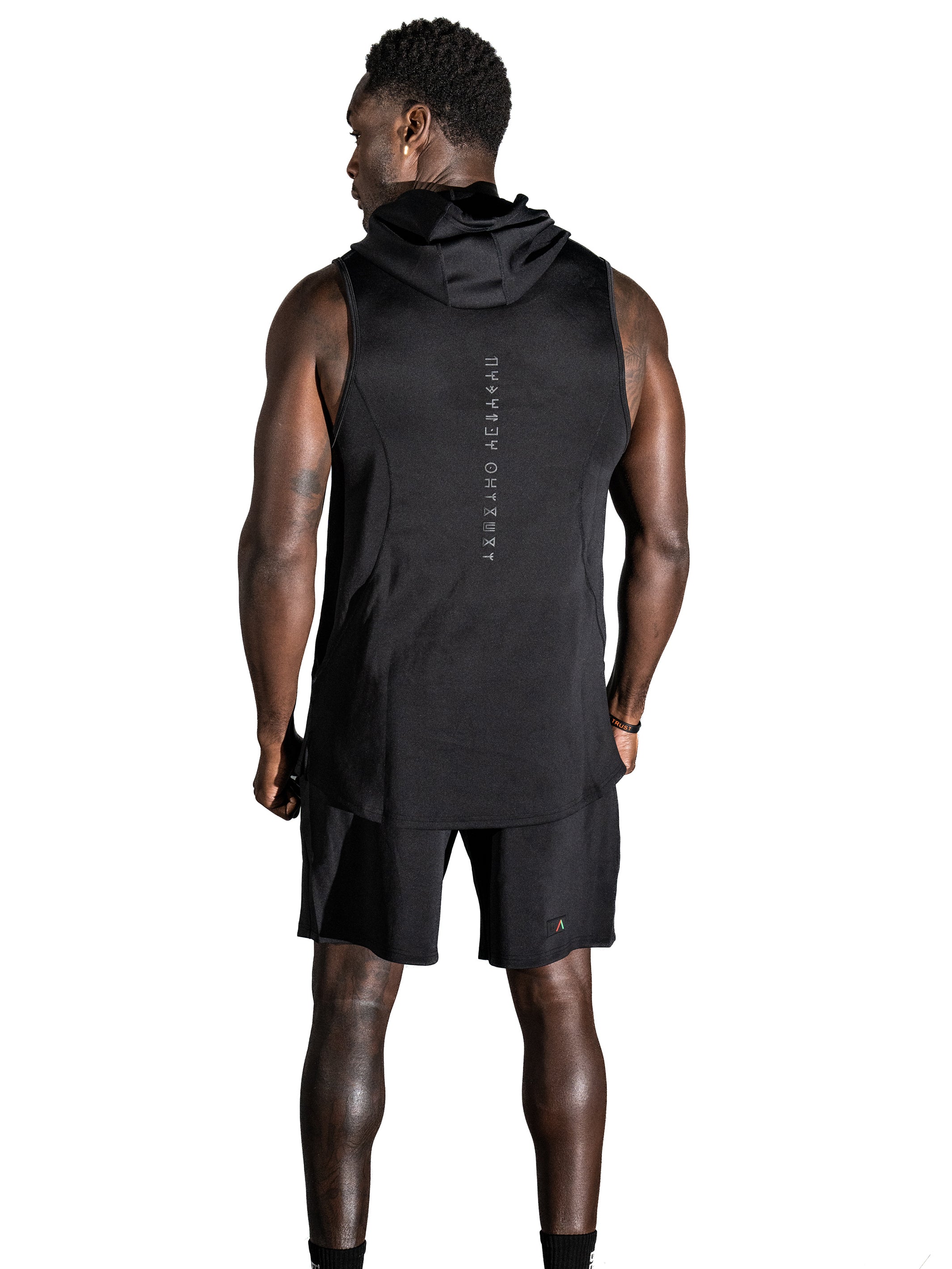 Running best sale sleeveless hoodie