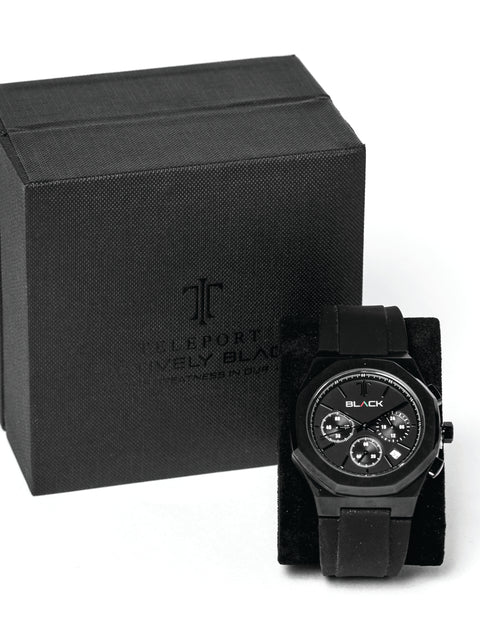 Men's Actively Black x Teleport Watch