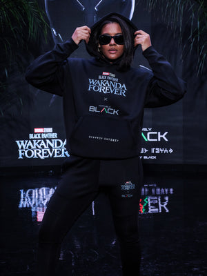 Wakanda Forever x Actively Black Merch Hoodie