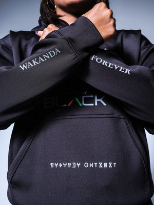Wakanda Forever x Actively Black Merch Hoodie